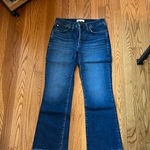 Madewell mid rise kick out jeans